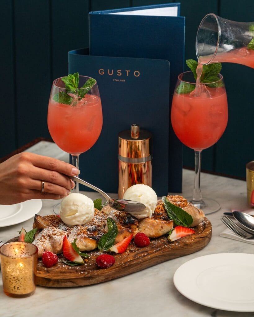For fancy food and cocktails