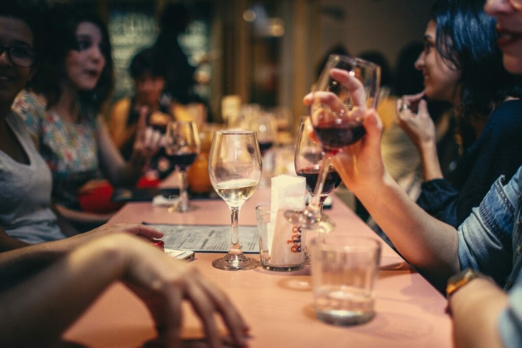 2 glasses of wine for £5