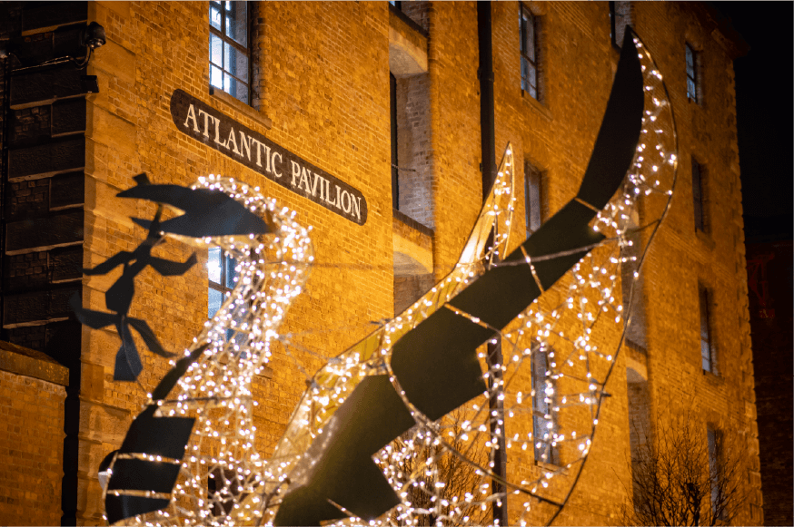 Royal Albert dock is one of the best christmas events in liverpool