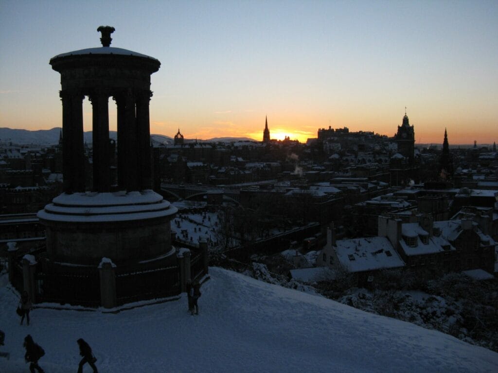 Watch the sunset at Calton Hill