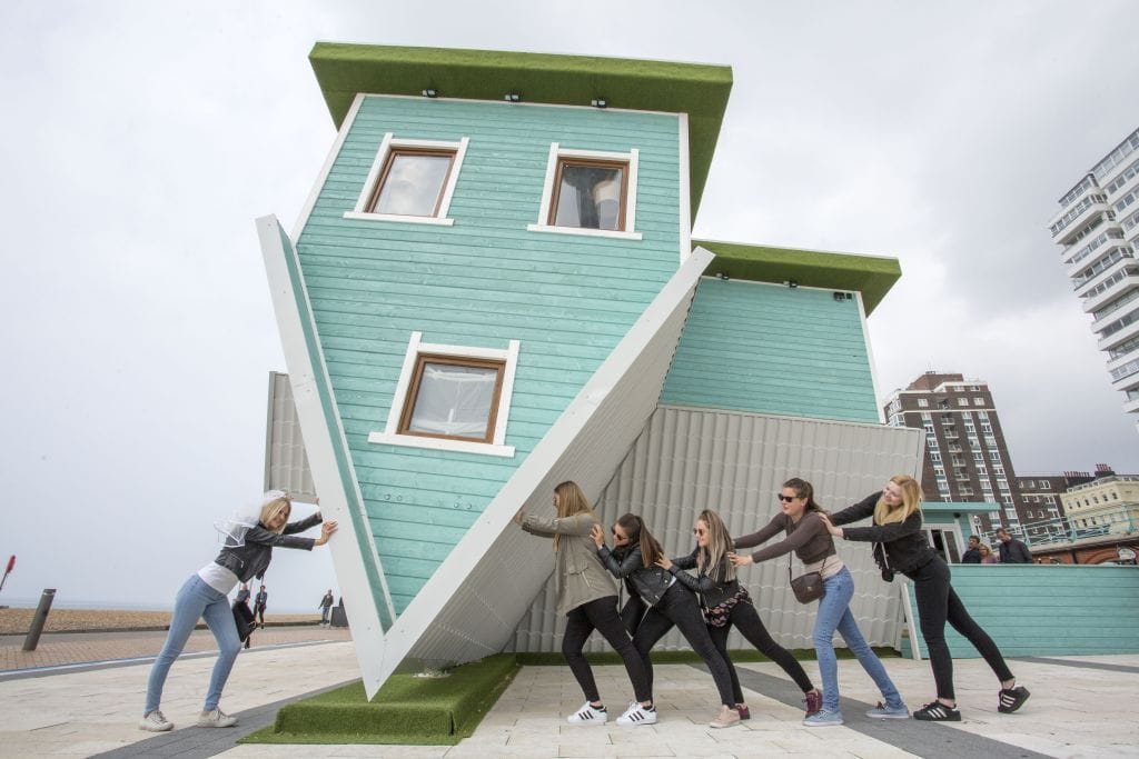Upside down house Brighton