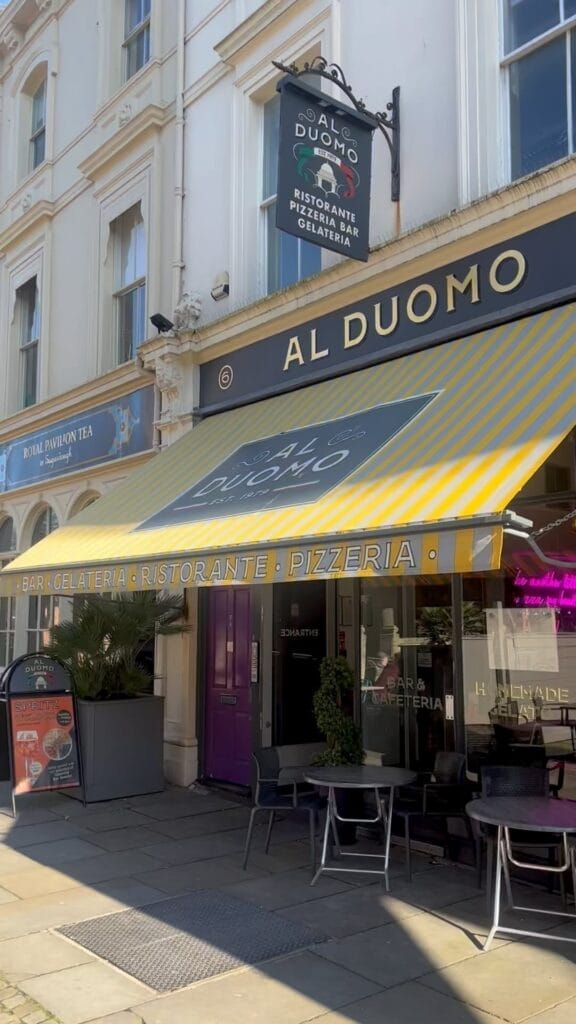 Al Duomo brighton outdoor restaurant