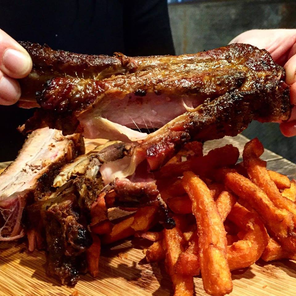 Porky's BBQ Man Vs Food challenge in London