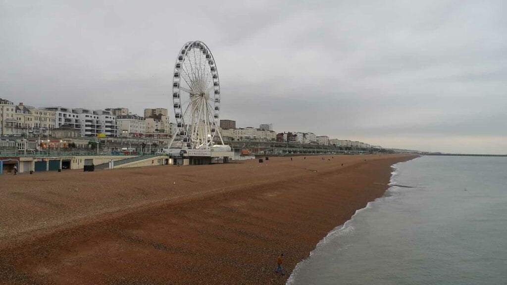 Brighton beach naturist swimming uk
