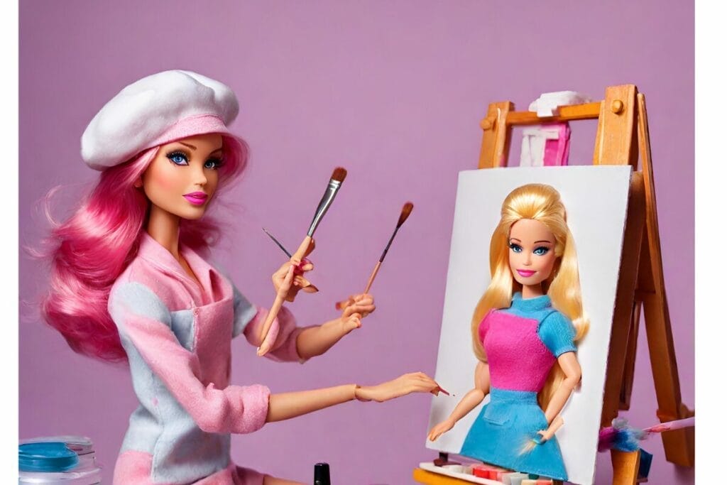 Barbie artist fancy dress