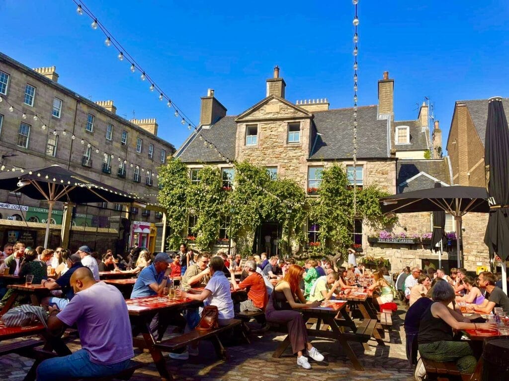 The Pear Tree student bar beer garden