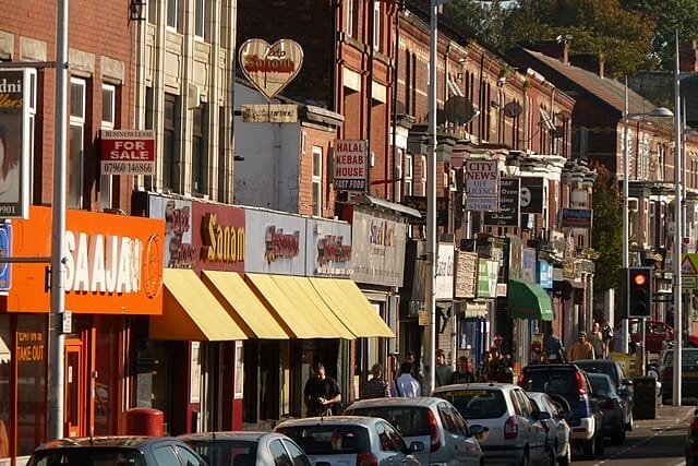 curry mile - things to do in Manchester for under £10